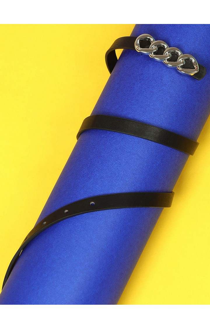 Haute Sauce By Campus Sutra Black Solid Single Clothing Accessory