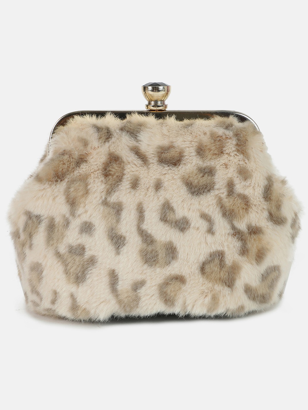Haute Sauce By Campus Sutra Cream Canvas Clutch Bags
