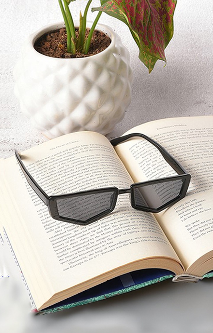 Haute Sauce By Campus Sutra Unisex Black Lens & Black Other Sunglasses With Polarised Lens