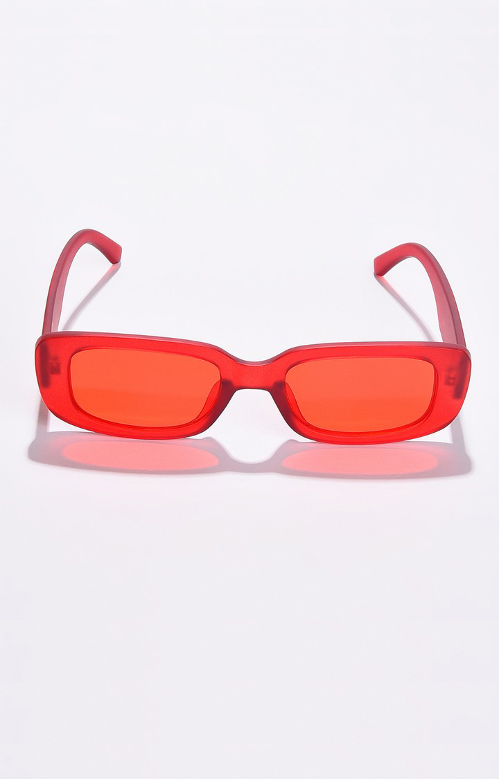 Haute Sauce By Campus Sutra Women Orange Lens & Orange Wayfarer Sunglasses With Uv Protected Lens