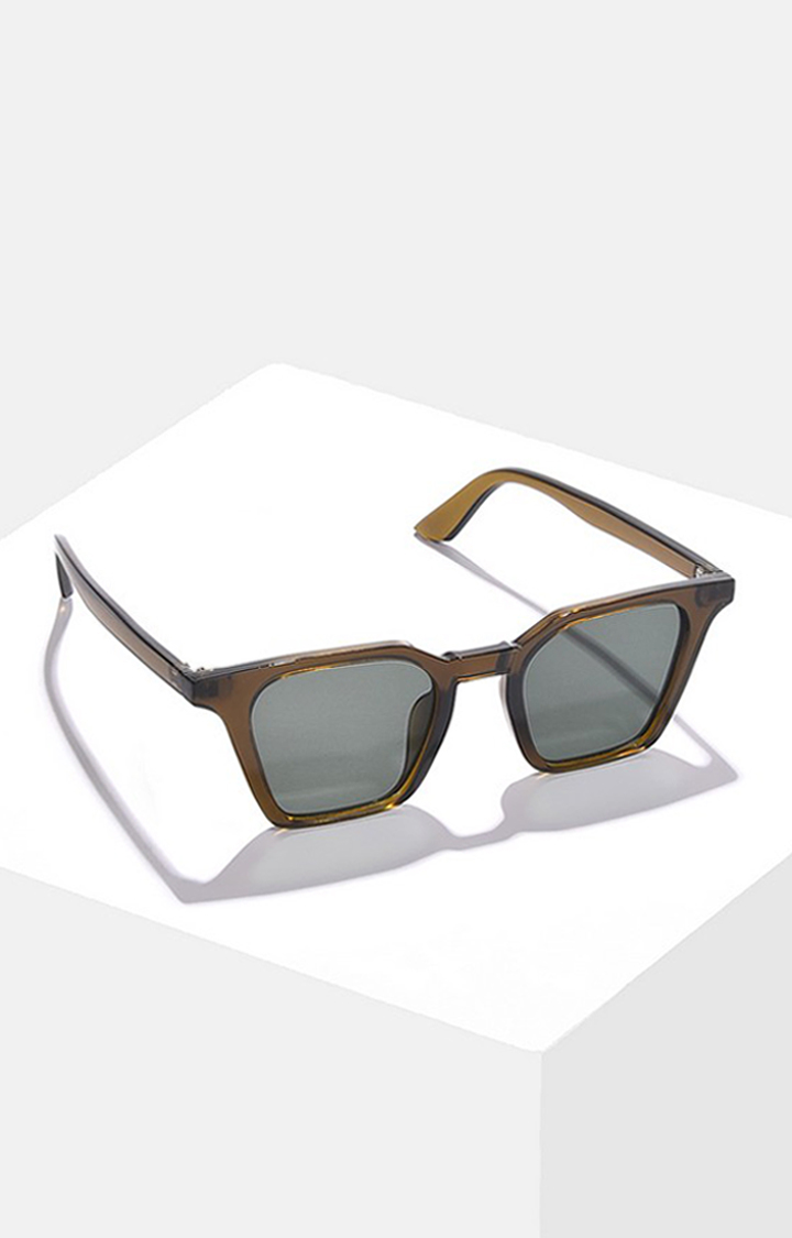 Haute Sauce By Campus Sutra Unisex Black Lens & Brown Butterfly Sunglasses With Uv Protected Lens