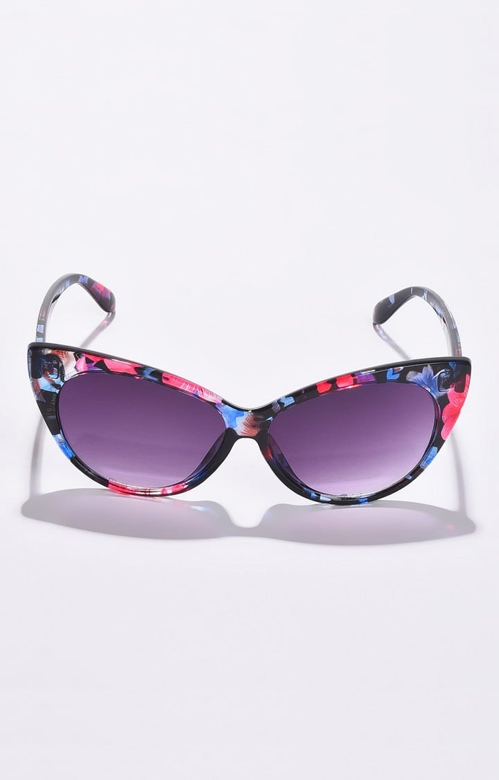 Haute Sauce By Campus Sutra Women Black Lens & Pink Cateye Sunglasses