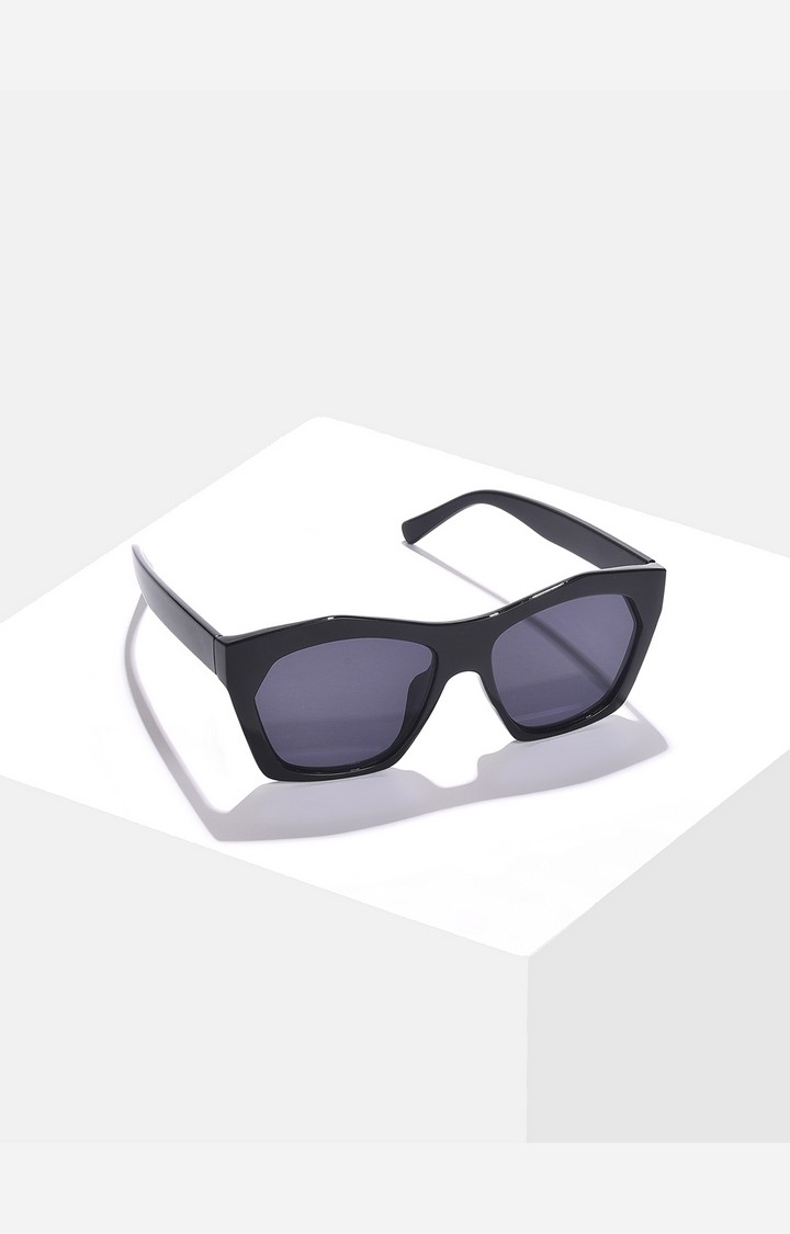 Haute Sauce By Campus Sutra Women Black Lens & Black Butterfly Sunglasses With Uv Protected Lens