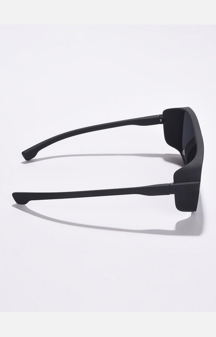 Haute Sauce By Campus Sutra Unisex Black Lens & Black Wayfarer Sunglasses With Uv Protected Lens