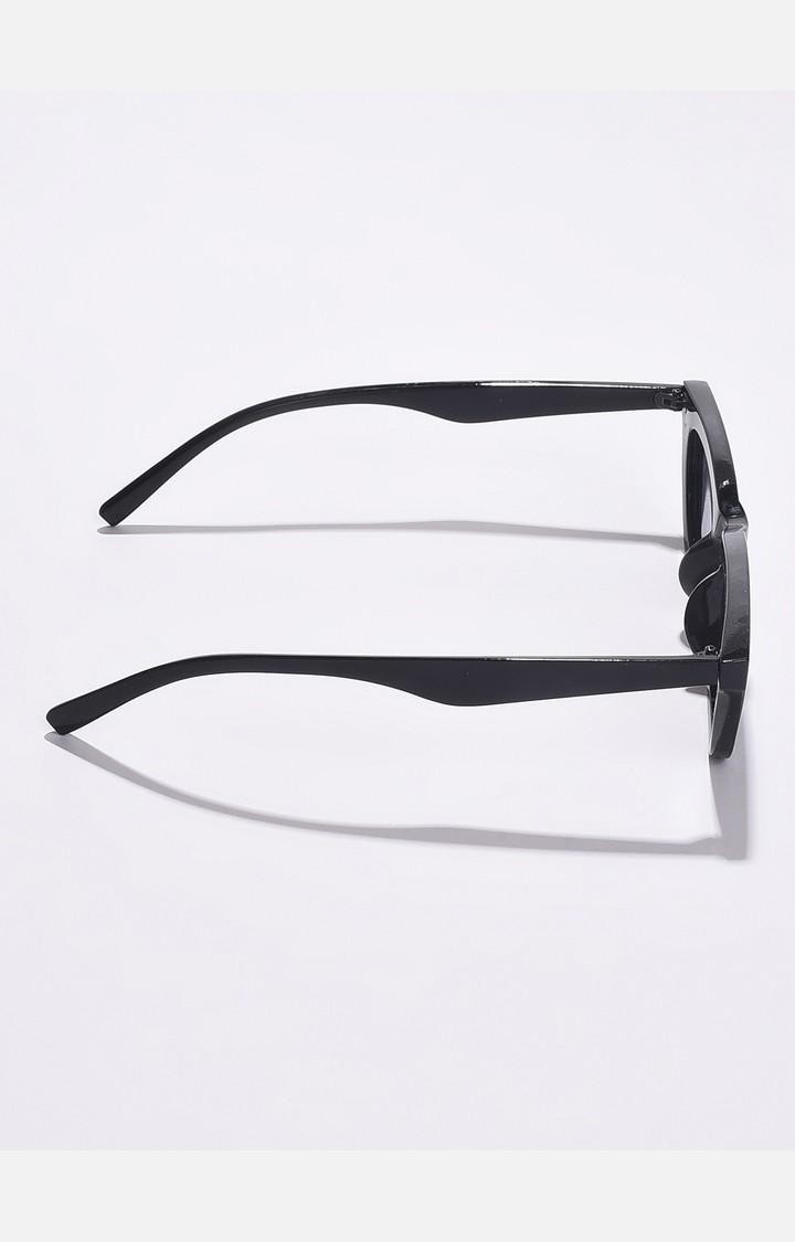 Haute Sauce By Campus Sutra Women Black Lens & Black Cateye Sunglasses With Uv Protected Lens