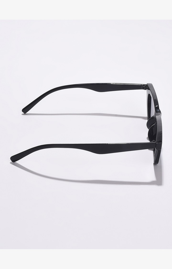 Haute Sauce By Campus Sutra Women Black Lens & Black Cateye Sunglasses With Uv Protected Lens