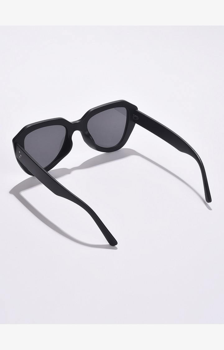 Haute Sauce By Campus Sutra Women Black Lens & Black Butterfly Sunglasses With Uv Protected Lens