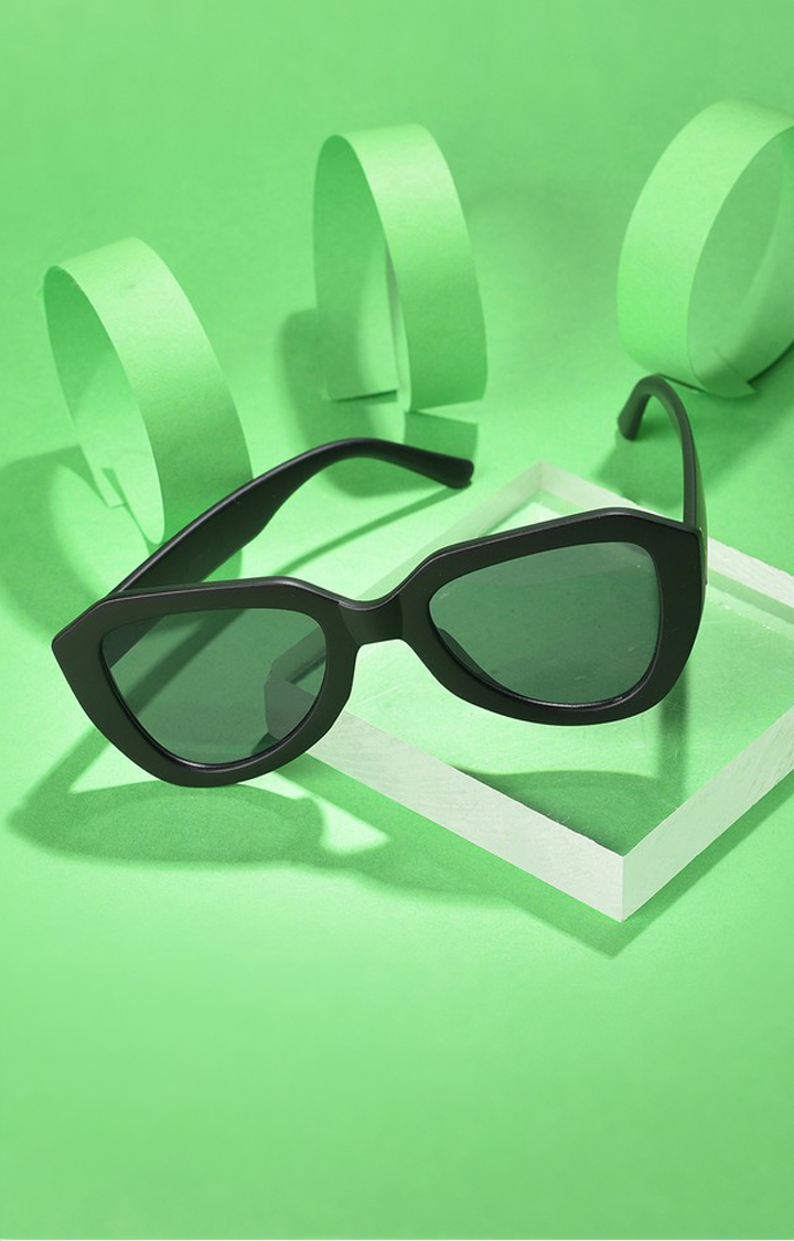 Haute Sauce By Campus Sutra Women Black Lens & Black Butterfly Sunglasses With Uv Protected Lens