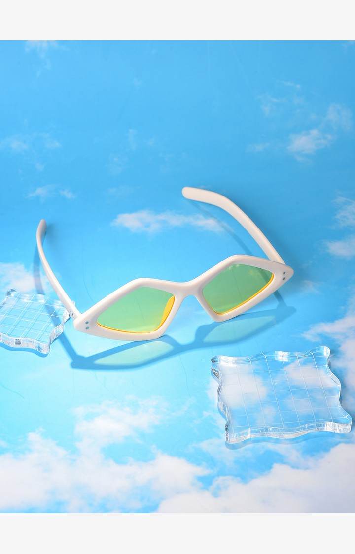Haute Sauce By Campus Sutra Women Yellow Lens & Brown Other Sunglasses With Polarised Lens