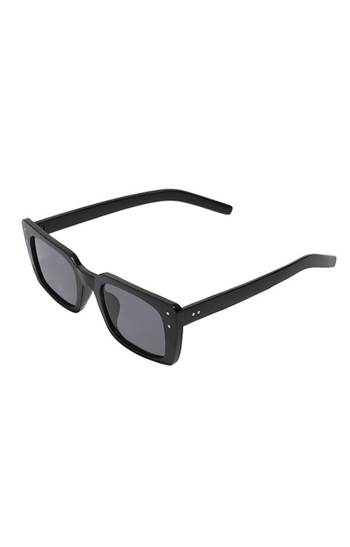 Haute Sauce By Campus Sutra Unisex Black Lens & Black Square Sunglasses With Uv Protected Lens