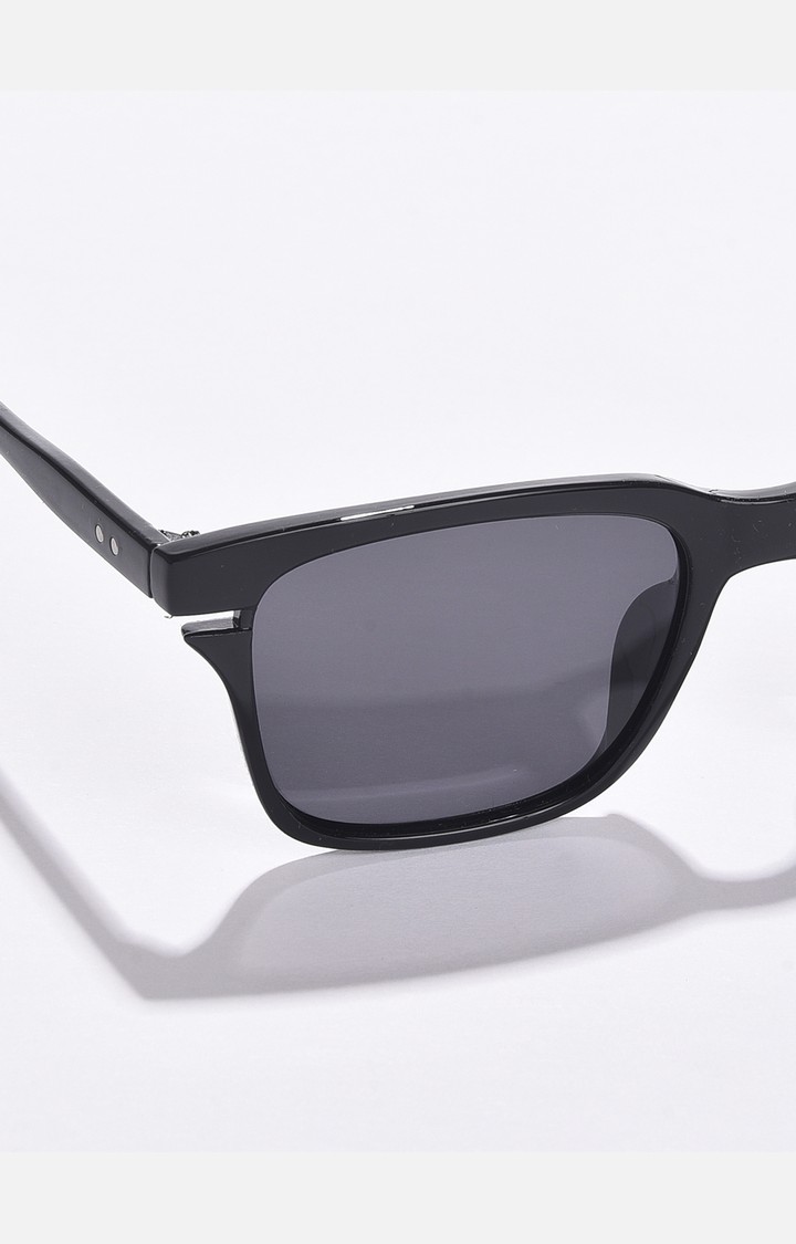 Haute Sauce By Campus Sutra Unisex Black Lens & Black Butterfly Sunglasses With Uv Protected Lens