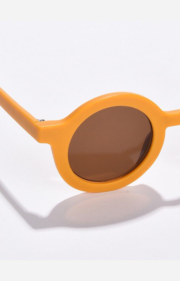 Haute Sauce By Campus Sutra Women Orange Lens & Orange Oval Sunglasses With Uv Protected Lens