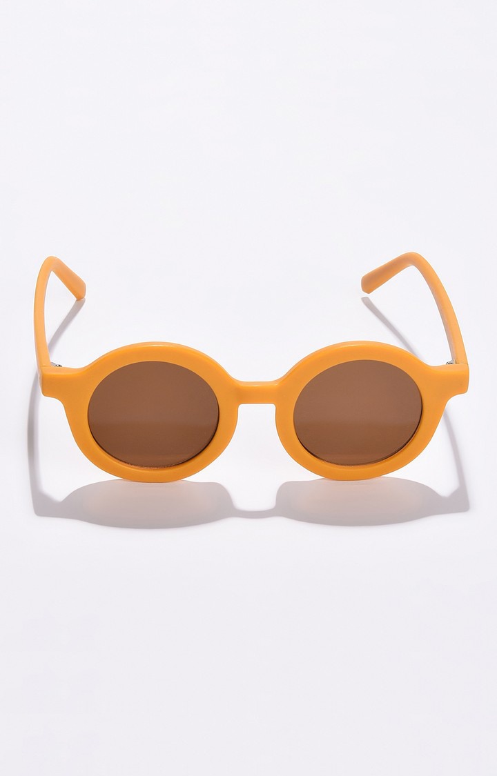 Haute Sauce By Campus Sutra Women Orange Lens & Orange Oval Sunglasses With Uv Protected Lens