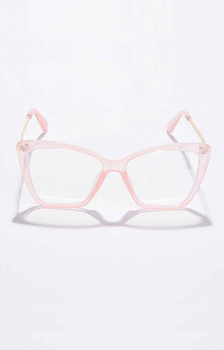 Haute Sauce By Campus Sutra Women Clear Lens & Pink Butterfly Sunglasses