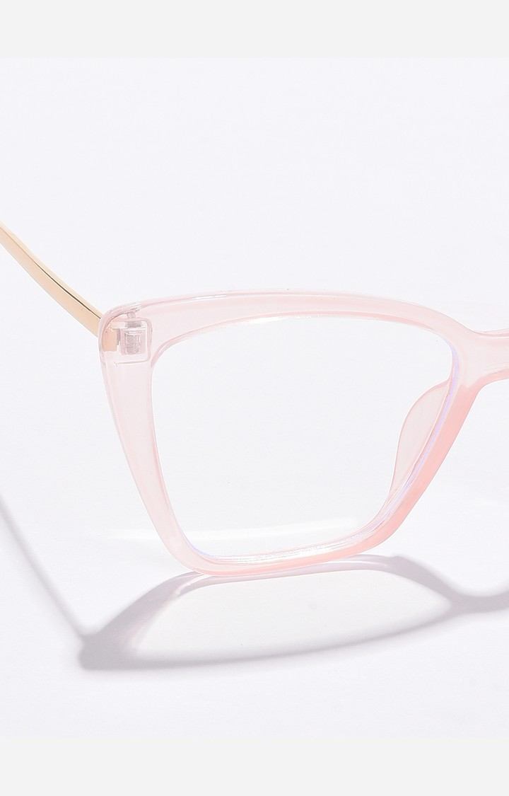 Haute Sauce By Campus Sutra Women Clear Lens & Pink Butterfly Sunglasses