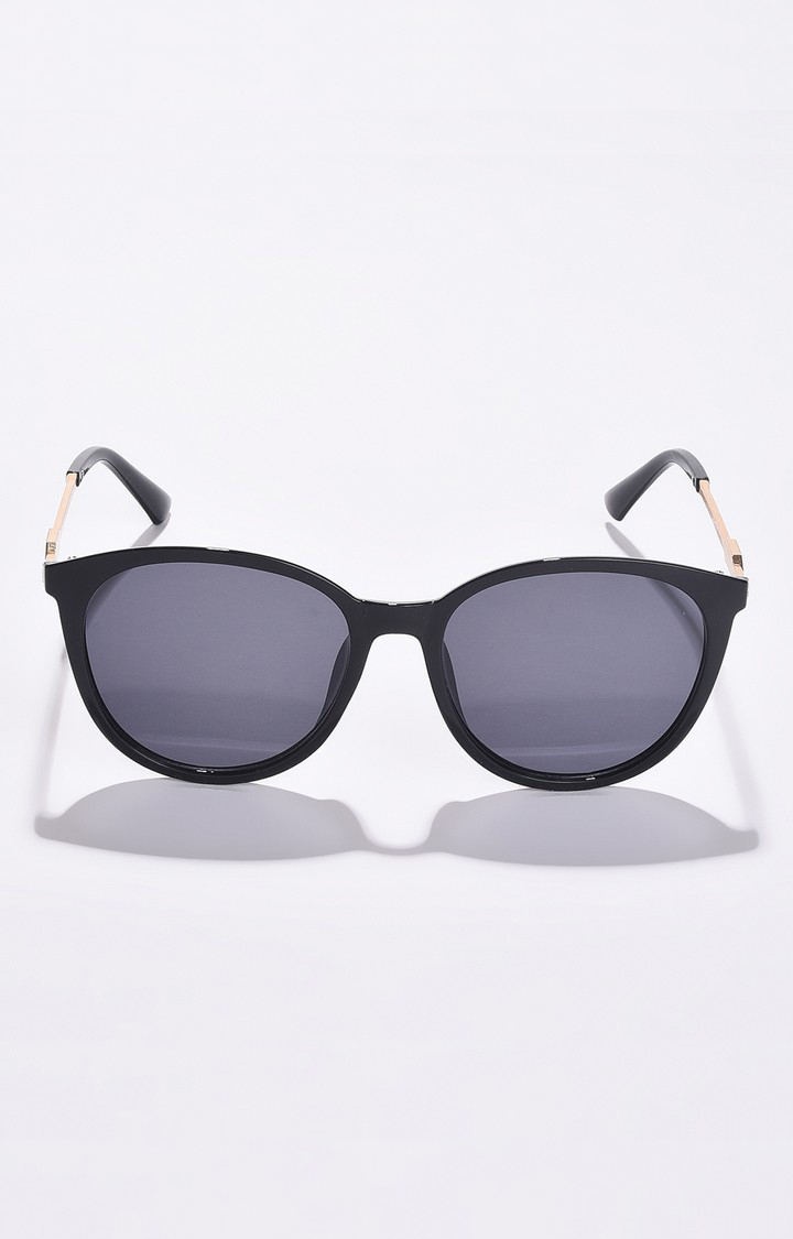 Haute Sauce By Campus Sutra Unisex Black Lens & Black Butterfly Sunglasses With Uv Protected Lens