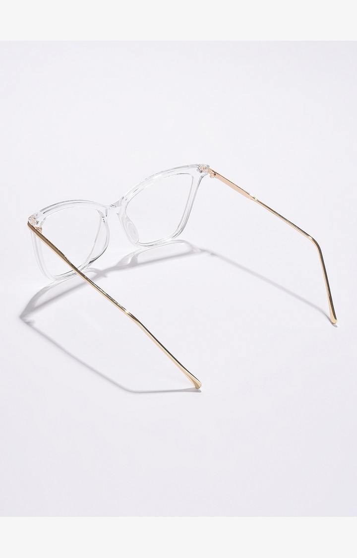 Haute Sauce By Campus Sutra Women Clear Lens & White Cateye Sunglasses