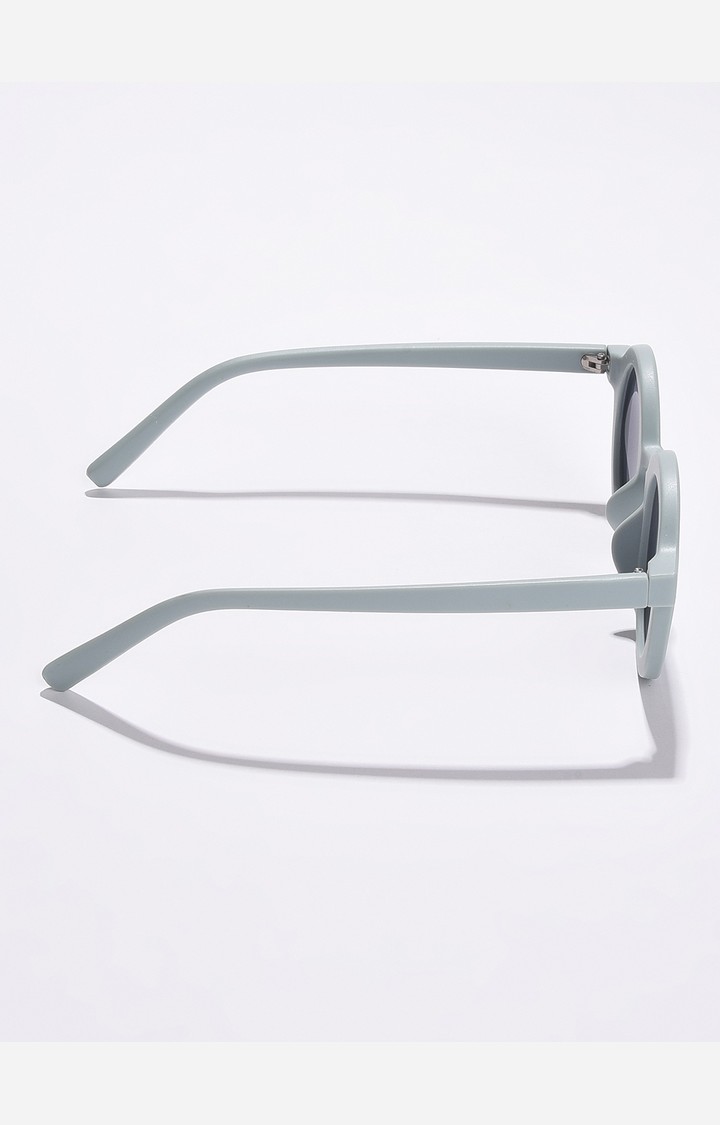 Haute Sauce By Campus Sutra Women Black Lens & Gunmetal-Toned Round Sunglasses With Uv Protected Lens
