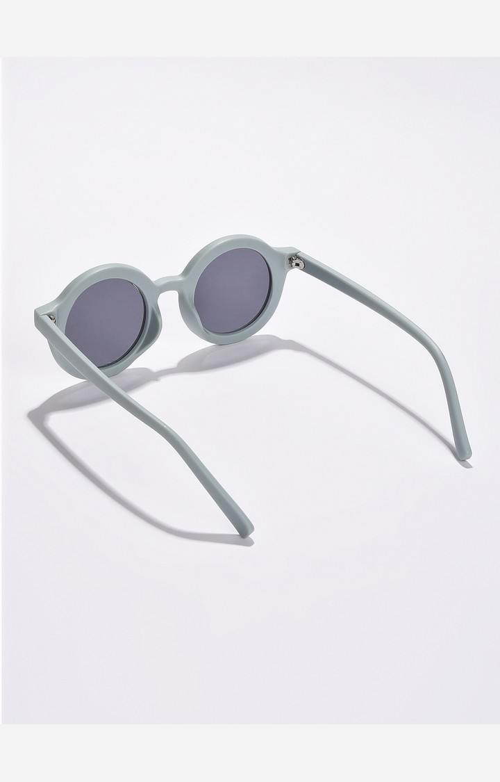 Haute Sauce By Campus Sutra Women Black Lens & Gunmetal-Toned Round Sunglasses With Uv Protected Lens
