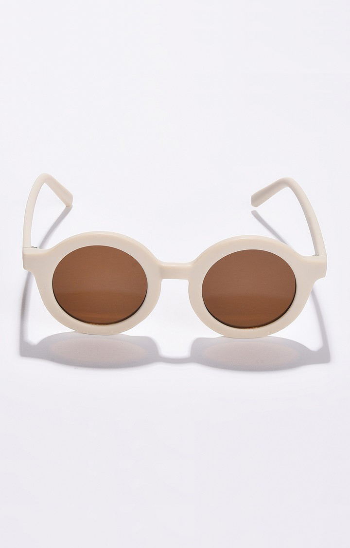 Haute Sauce By Campus Sutra Women Brown Lens & Brown Oval Sunglasses With Uv Protected Lens