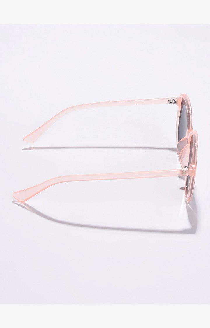 Haute Sauce By Campus Sutra Women Black Lens & Brown Oval Sunglasses With Uv Protected Lens