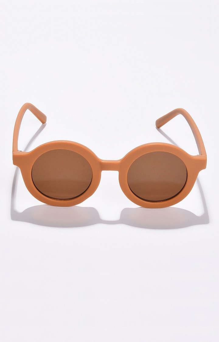Haute Sauce By Campus Sutra Women Brown Lens & Brown Round Sunglasses With Uv Protected Lens