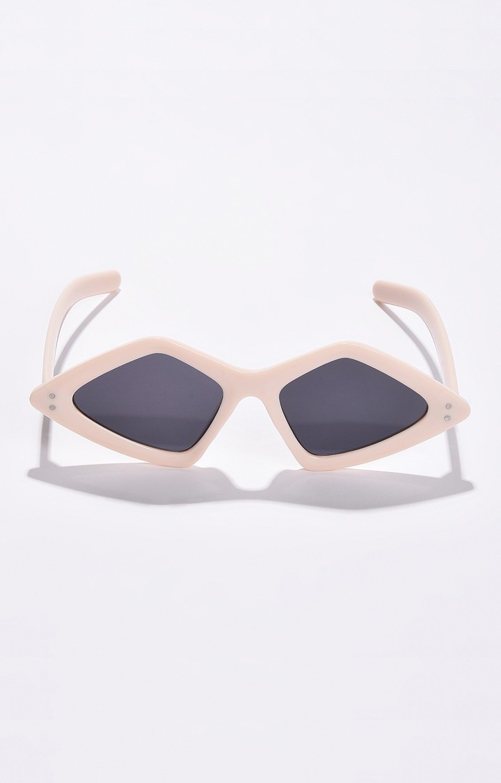 Haute Sauce By Campus Sutra Women Black Lens & Brown Other Sunglasses With Polarised Lens