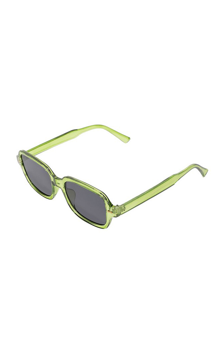 Haute Sauce By Campus Sutra Women Black Lens & Gold-Toned Oval Sunglasses With Uv Protected Lens