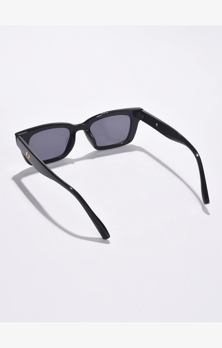 Haute Sauce By Campus Sutra Unisex Black Lens & Black Butterfly Sunglasses With Uv Protected Lens
