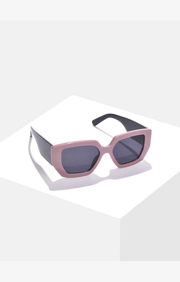 Haute Sauce By Campus Sutra Women Black Lens & Brown Wayfarer Sunglasses With Uv Protected Lens