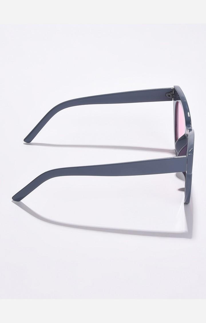 Haute Sauce By Campus Sutra Women Pink Lens & Black Cateye Sunglasses With Polarised Lens
