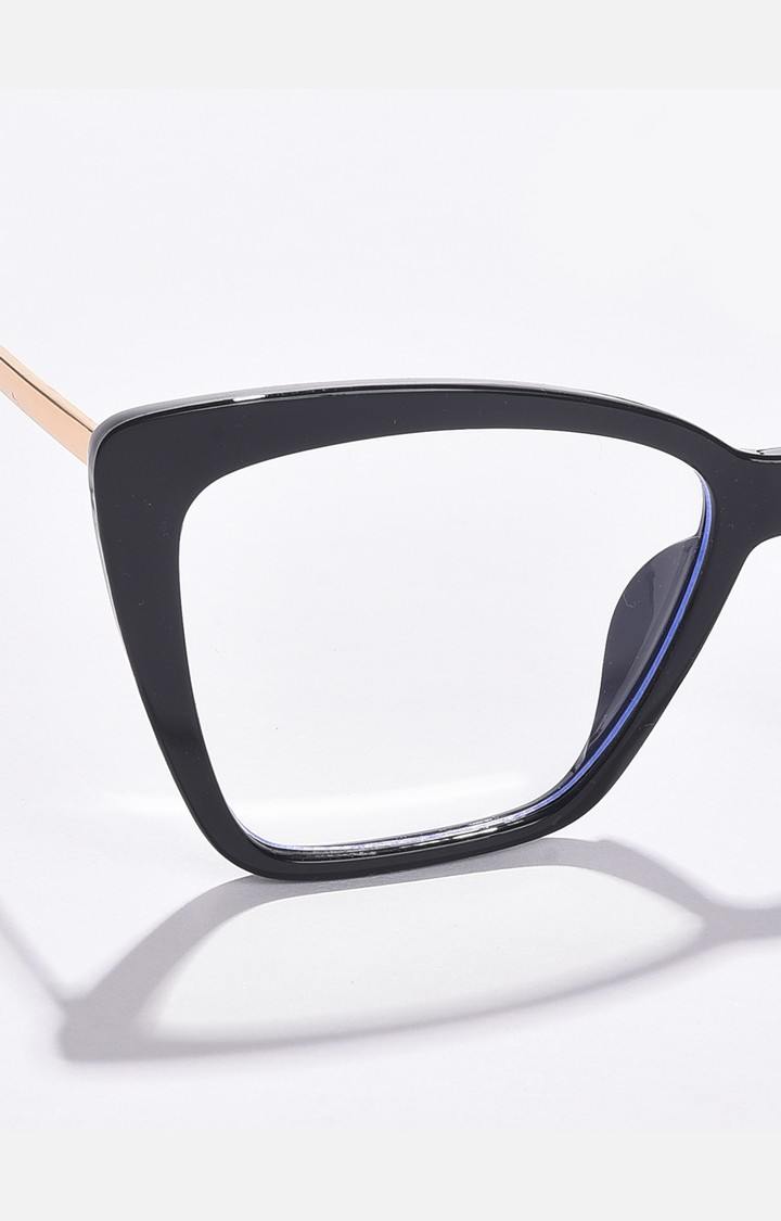 Haute Sauce By Campus Sutra Women Clear Lens & Black Butterfly Sunglasses With Polarised Lens