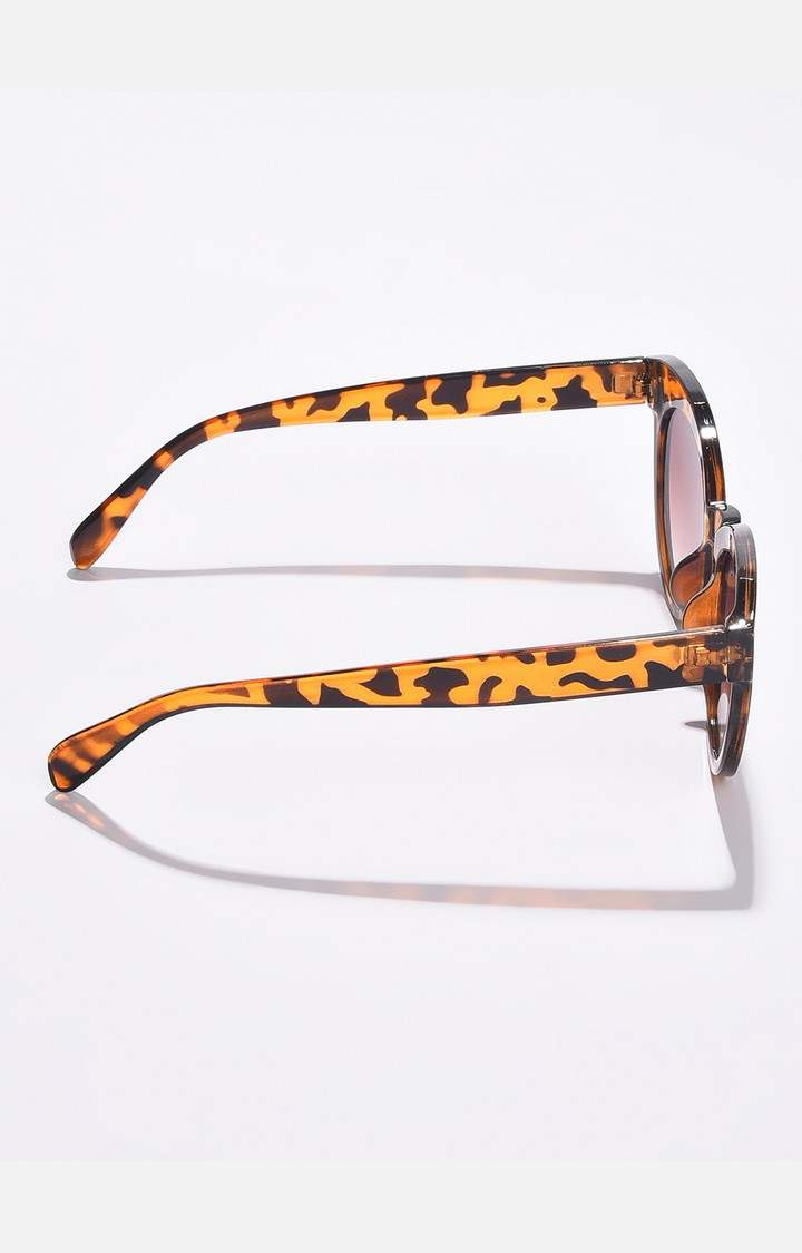 Haute Sauce By Campus Sutra Women Black Lens & Orange Cateye Sunglasses With Uv Protected Lens