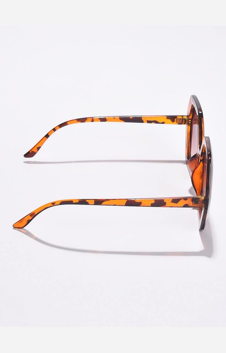 Haute Sauce By Campus Sutra Women Brown Lens & Brown Wayfarer Sunglasses With Uv Protected Lens
