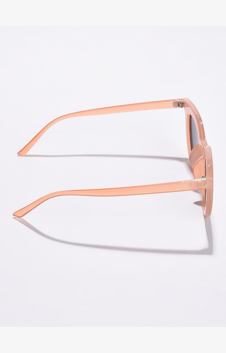 Haute Sauce By Campus Sutra Women Black Lens & Orange Cateye Sunglasses With Uv Protected Lens