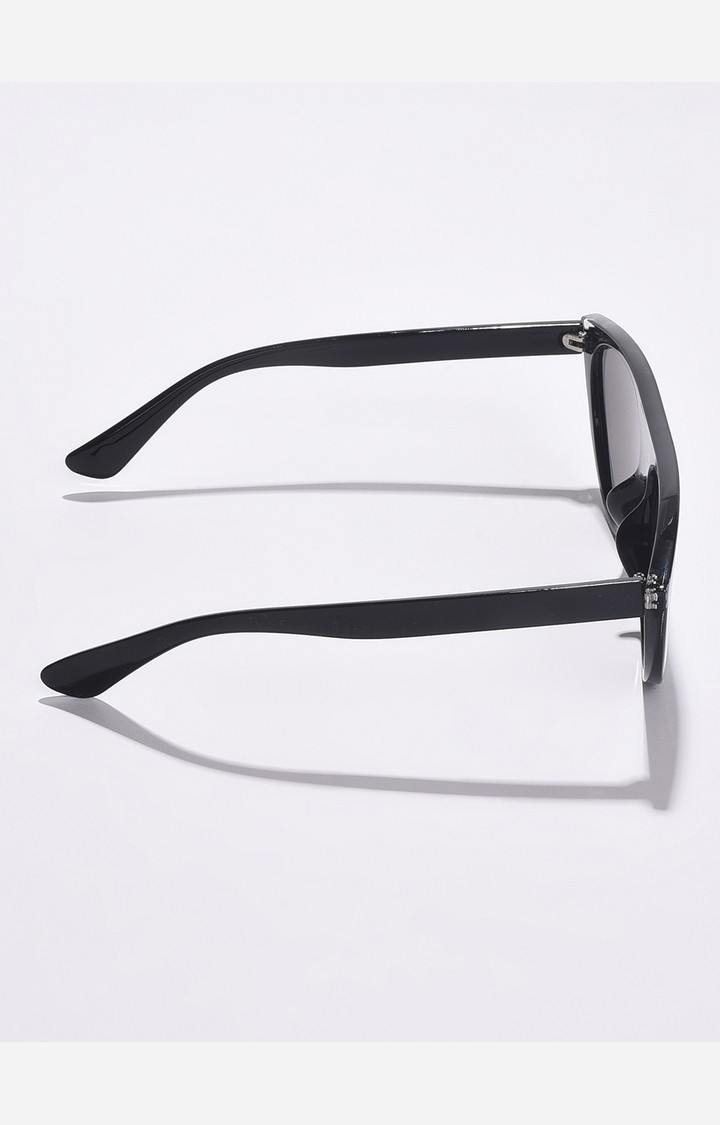 Haute Sauce By Campus Sutra Women Black Lens & Black Cateye Sunglasses With Uv Protected Lens