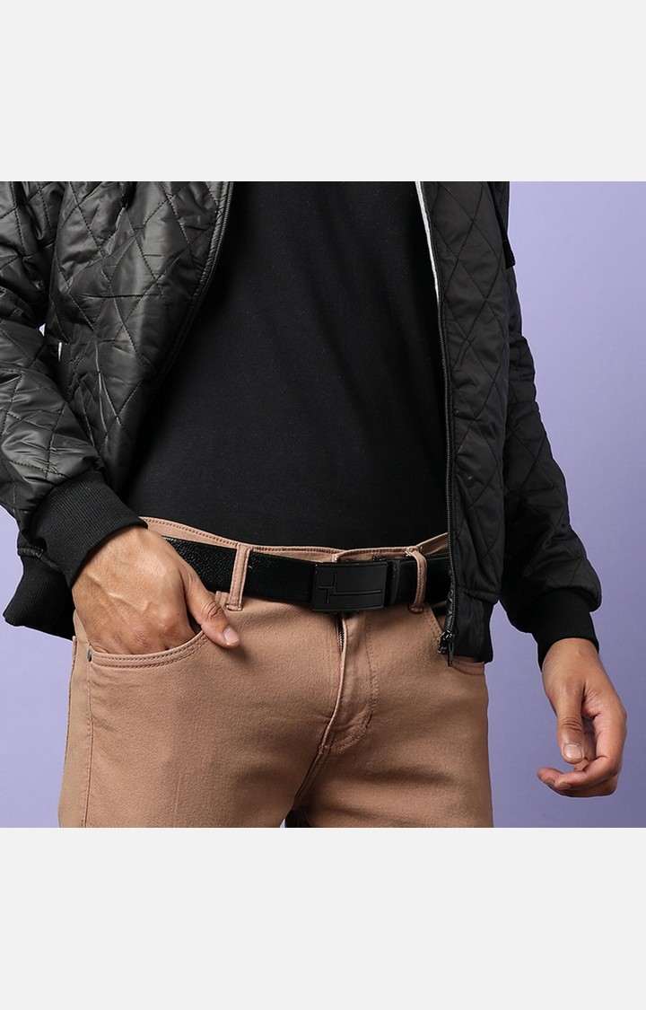 French Accent Black Solid Single Clothing Accessory