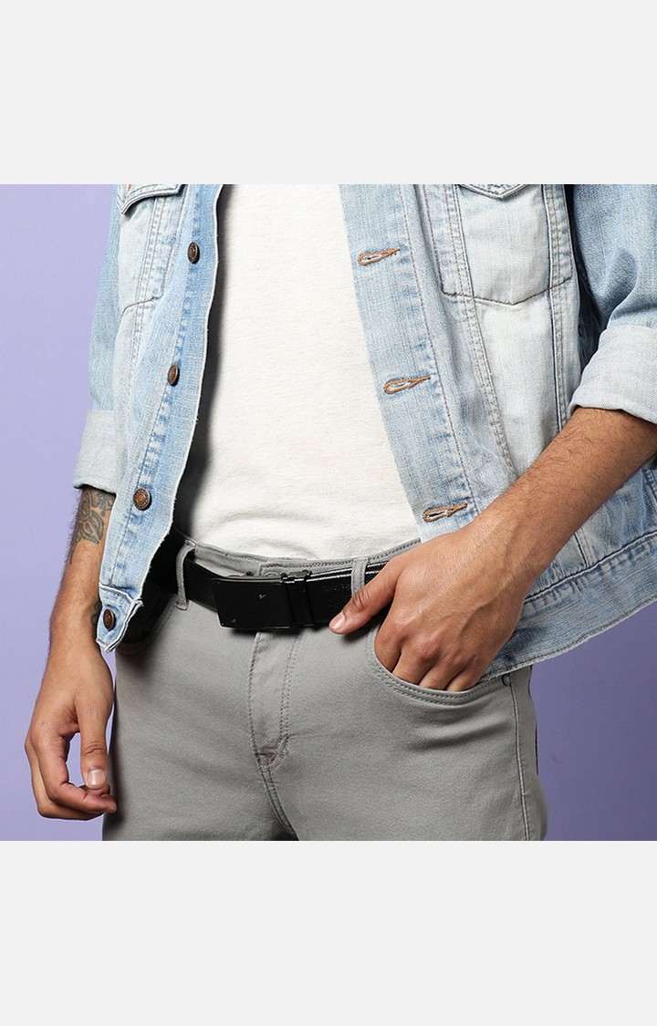 French Accent Black Solid Single Clothing Accessory