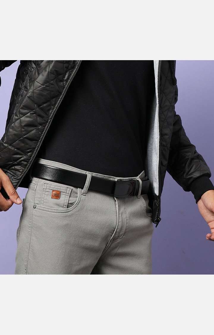French Accent Black Textured Single Clothing Accessory
