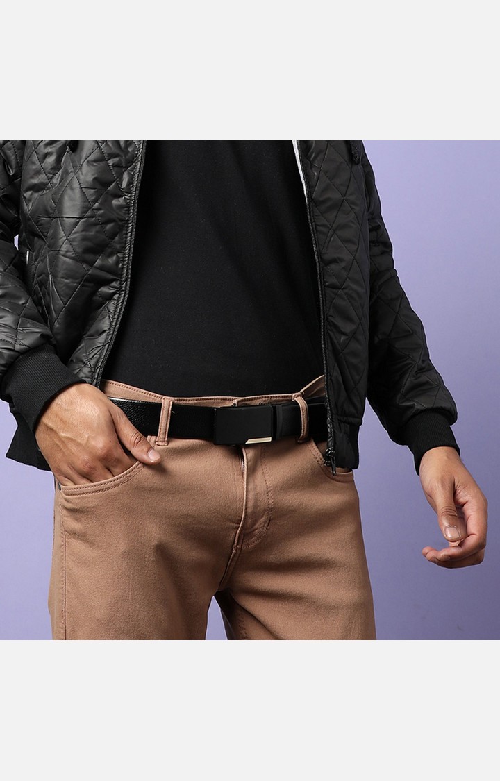 French Accent Black Solid Single Clothing Accessory