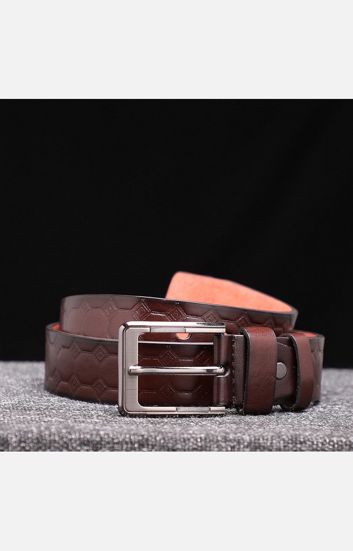 French Accent Brown Textured Single Clothing Accessory