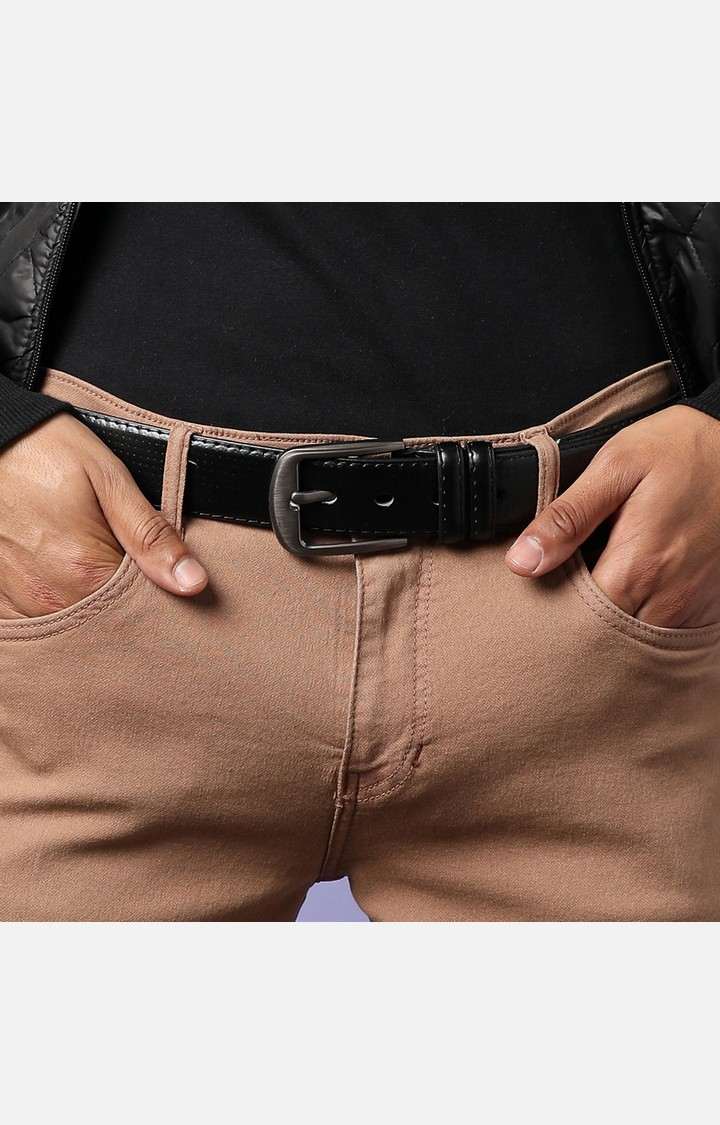 French Accent Black Solid Single Clothing Accessory