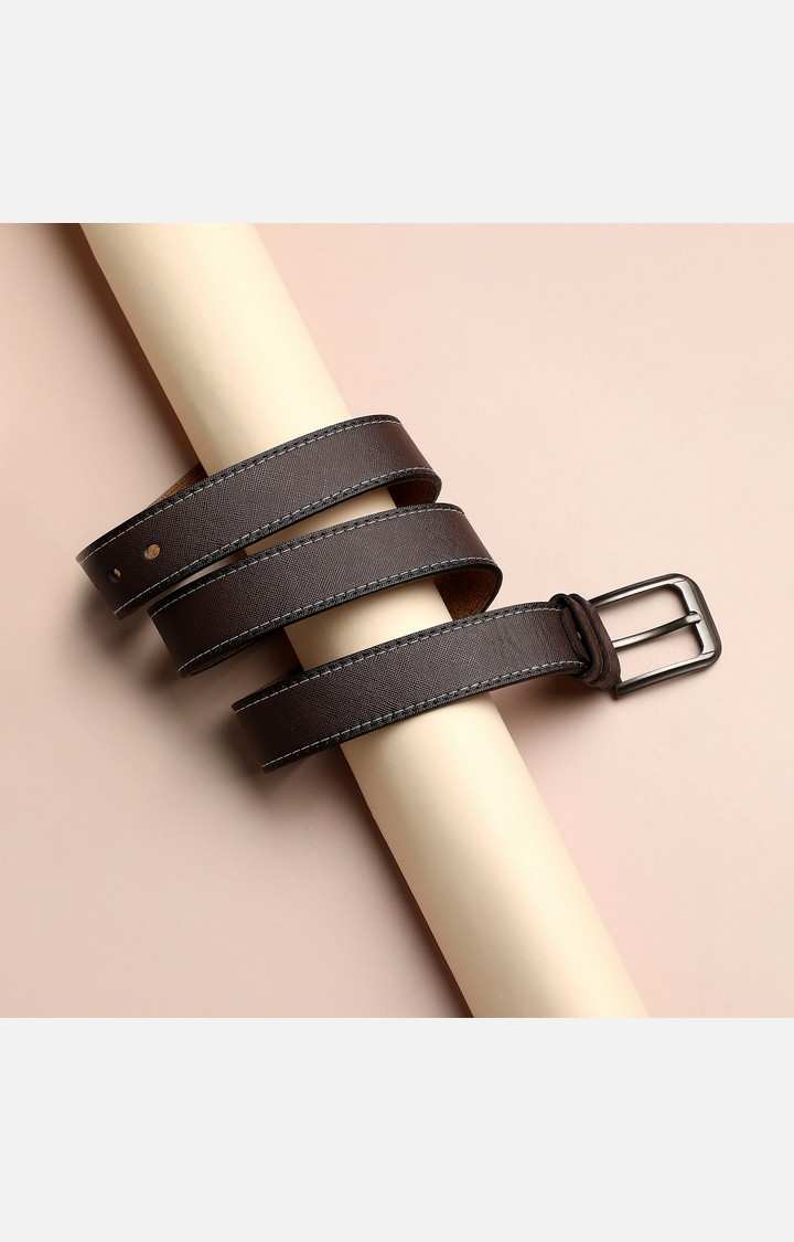 French Accent Brown Textured Single Clothing Accessory