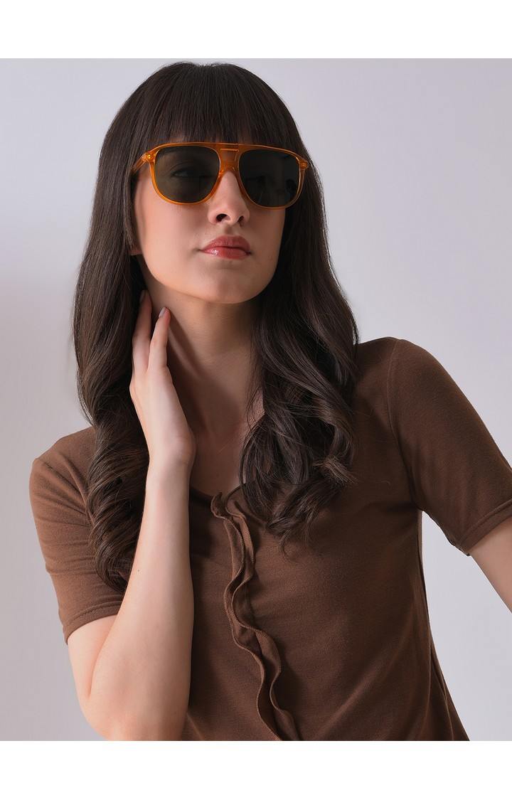 French Accent By Campus Sutra Men Rectangular Sunglasses With Uv Protected Lens Sum23Fa_Hssg1039