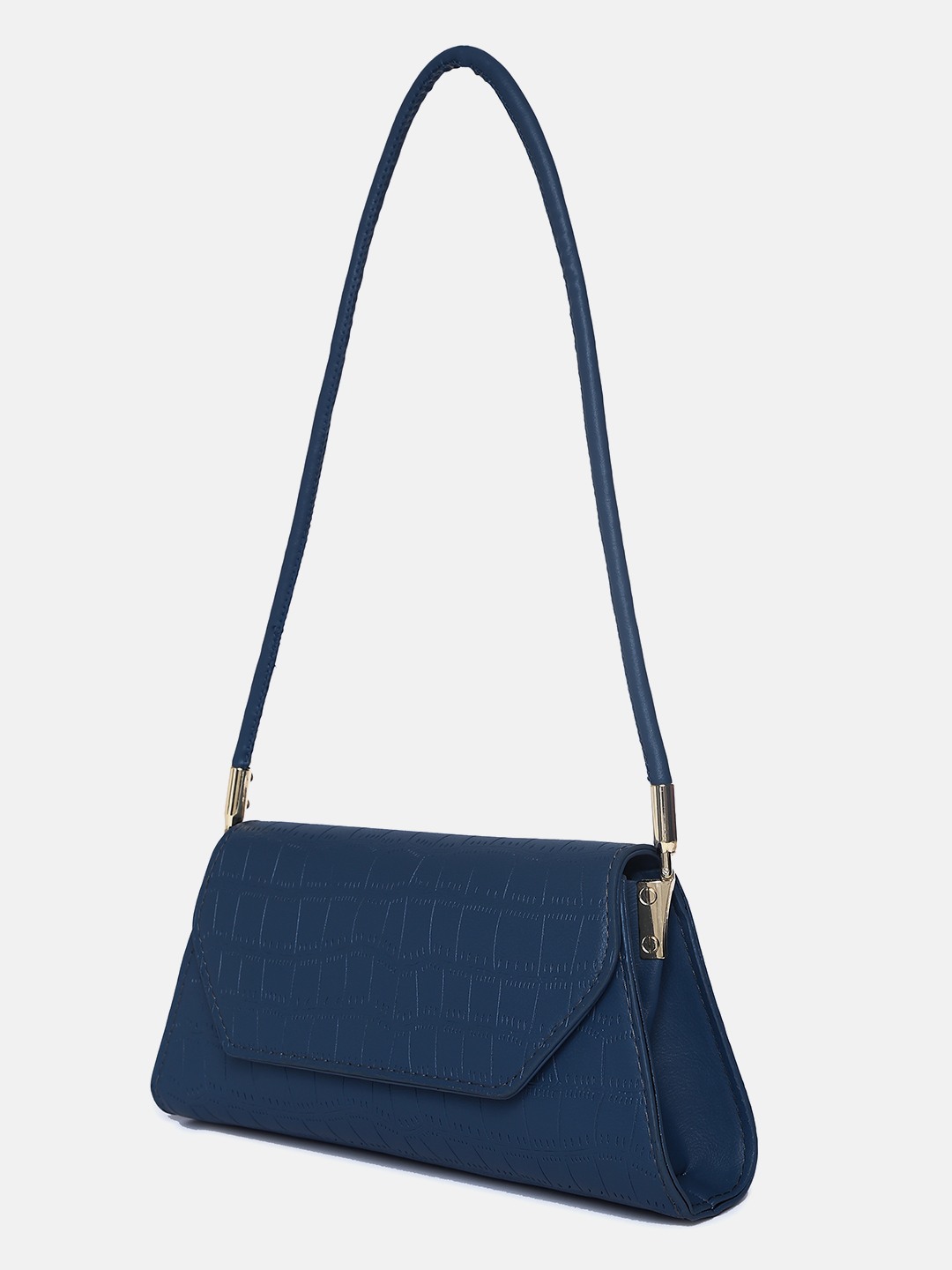 Haute Sauce By Campus Sutra Blue Pu Clutch Bags