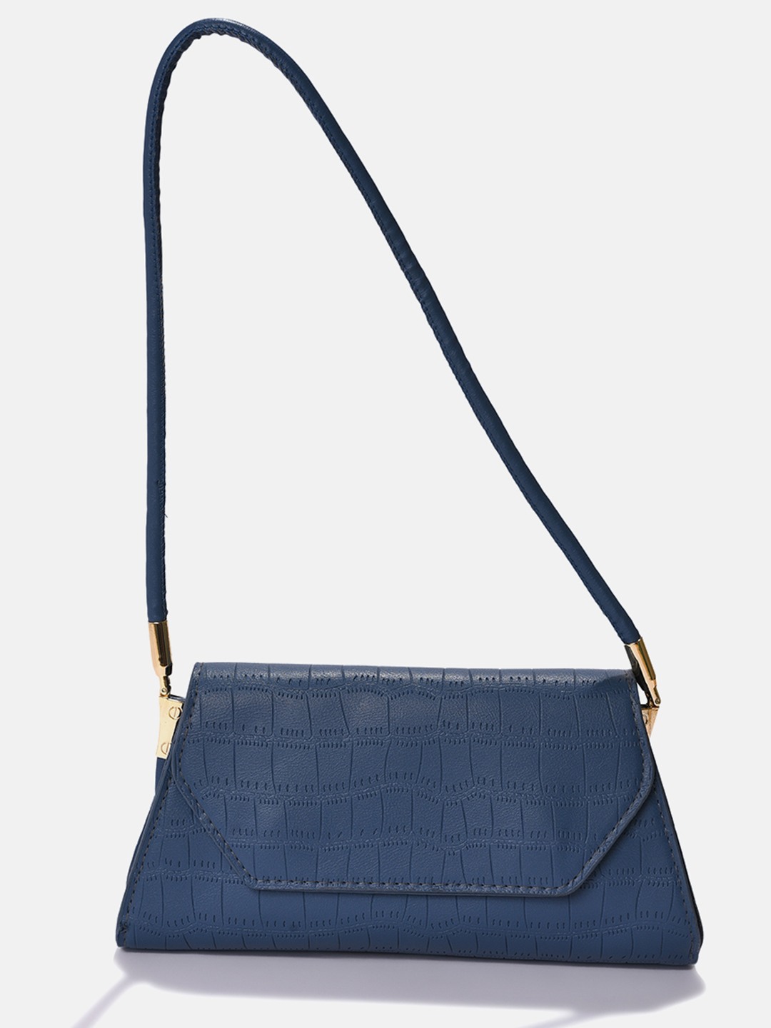 Haute Sauce By Campus Sutra Blue Pu Clutch Bags