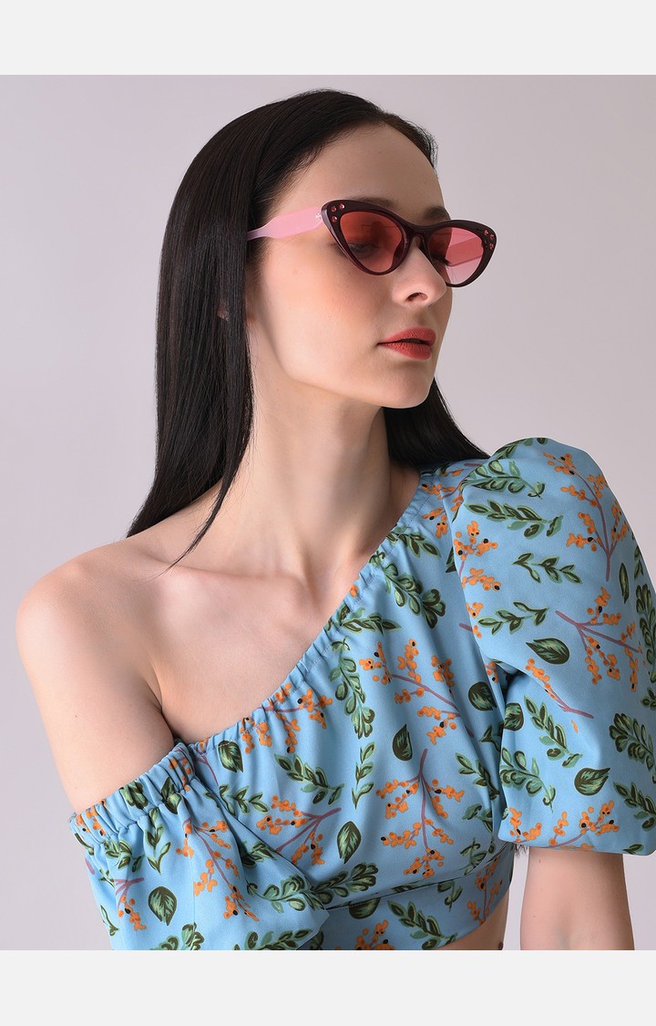 Haute Sauce By Campus Sutra Women Cateye Sunglasses With Polarised Lens Sum23_Hssg1041