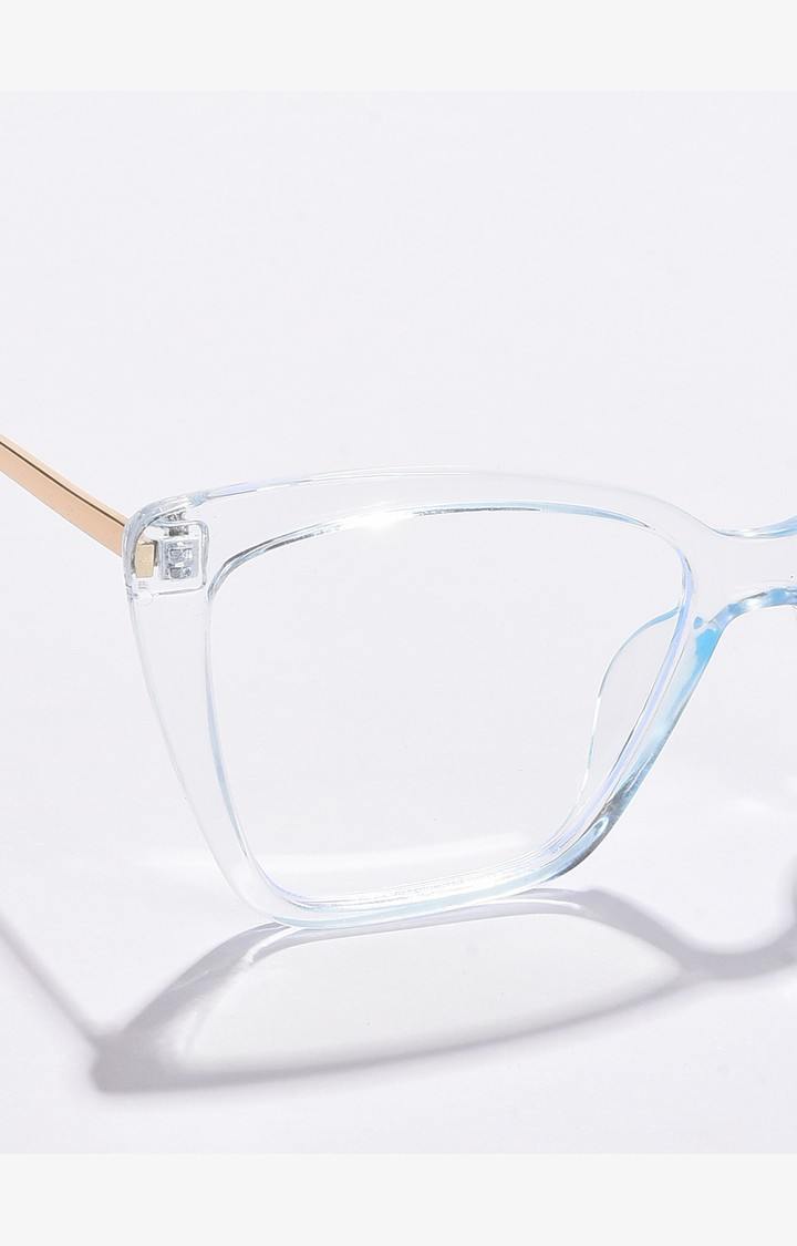 Haute Sauce By Campus Sutra Women Clear Lens & White Cateye Sunglasses Sum23_Hssg1072