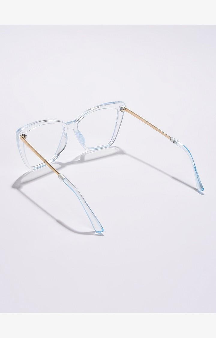 Haute Sauce By Campus Sutra Women Clear Lens & White Cateye Sunglasses Sum23_Hssg1072