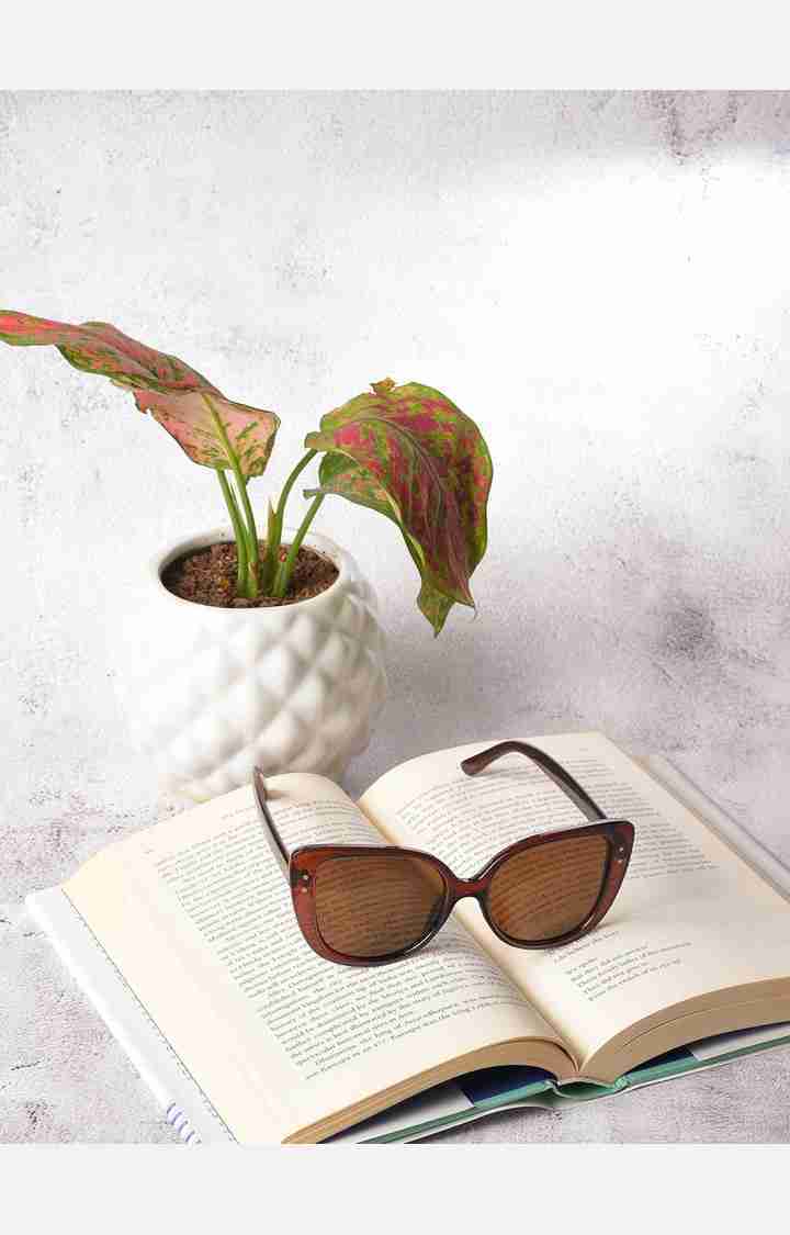 Haute Sauce By Campus Sutra Women Butterfly Sunglass With Uv Protected Lens Sum23_Hssg1087